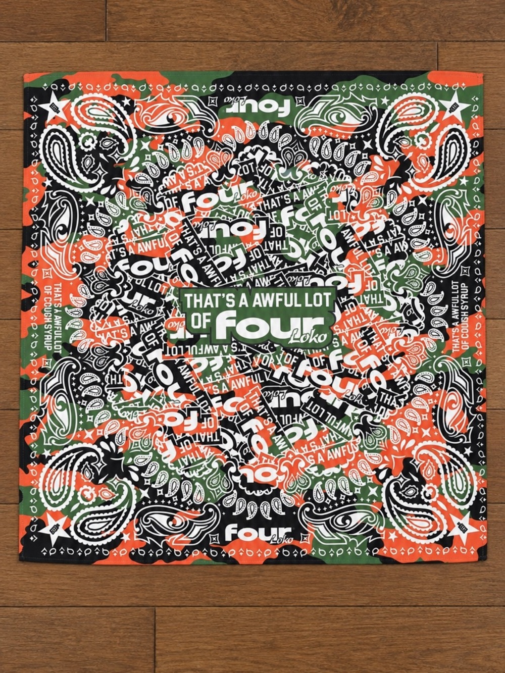 ALOC That’s A Awful Lot of Cough Syrup x Four Loko Camo Bandana